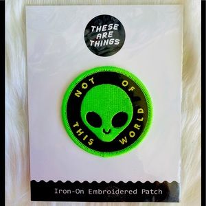 Alien iron embroidered patch👽🛸